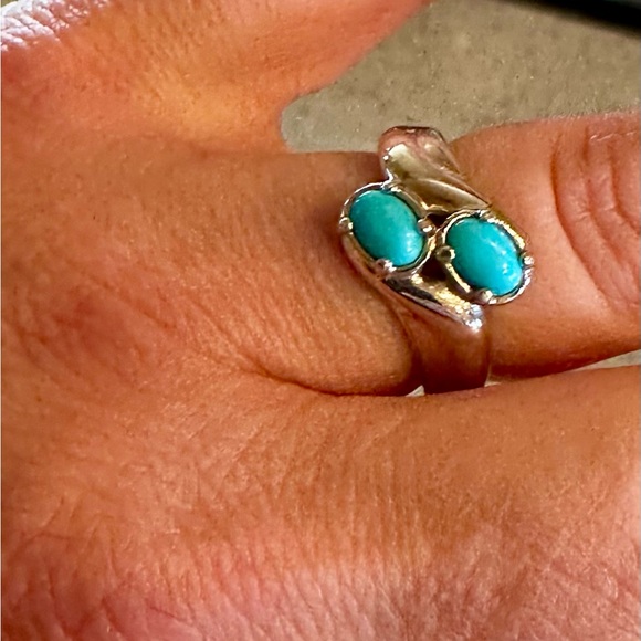 Carolyn Pollack Sterling Silver Sleeping Beauty Turquoise Ring SZ 7 - Picture 3 of 9